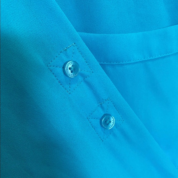 Express Portofino Turquoise Blue Blouse- M - Picture 4 of 6